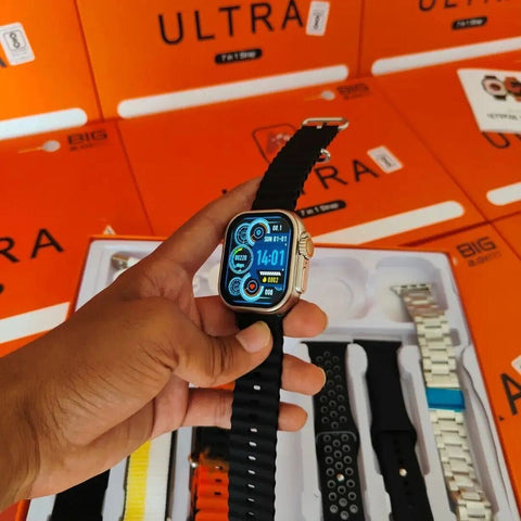 Ultra 7 In 1 Strap Smart Watch With Free Airpods Pro 2 (ANC)