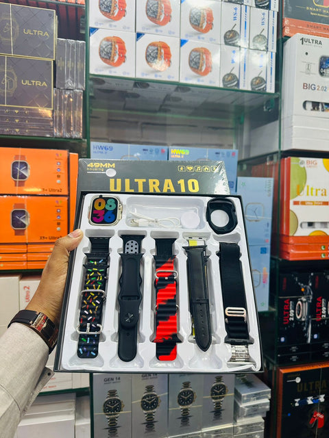 Ultra 10 Smart Watch With 10 Straps and Free Watch Protector