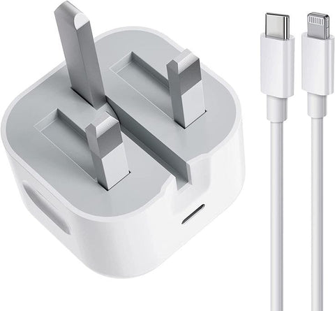 Pack of 2: 20W Adapter with 20W Lightning Cable! 🔌 𝗜𝗿𝗲𝗹𝗮𝗻𝗱 & 𝗗𝘂𝗯𝗮𝗶 𝗹𝗼𝘁‼