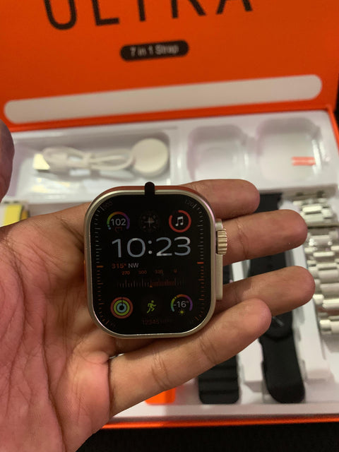 Ultra 7 In 1 Strap Smart Watch With Free Airpods Pro 2 (ANC)