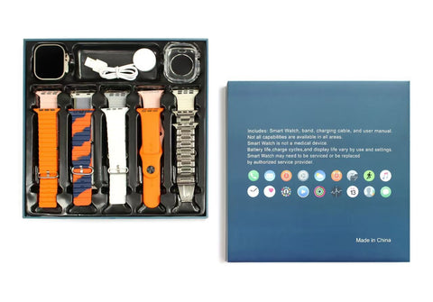Ultra 10 Smart Watch With 10 Straps and Free Watch Protector