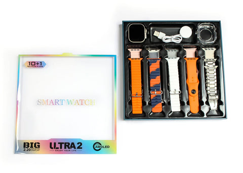 Ultra 10 Smart Watch With 10 Straps and Free Watch Protector